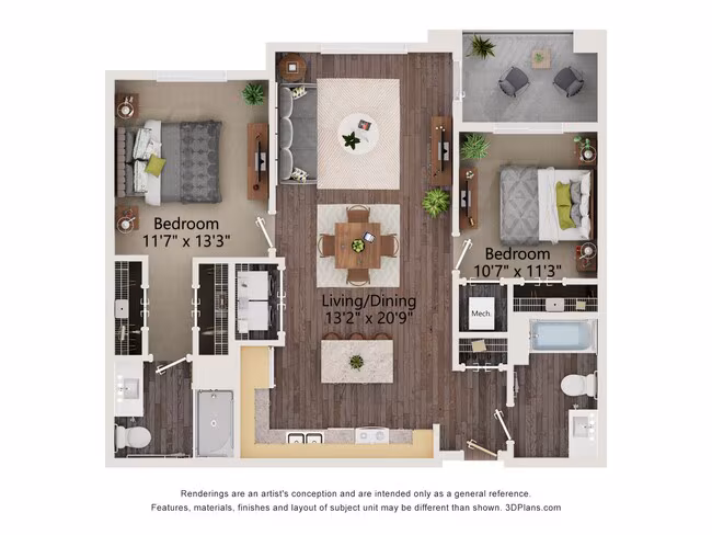 Unit 1224 1224 floor plan